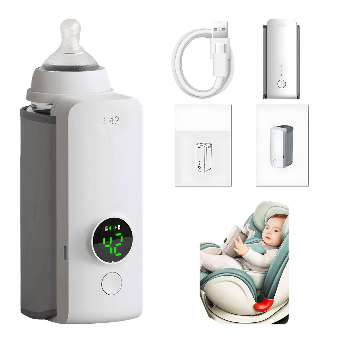 Portable Baby Bottle Warmer By Avalor