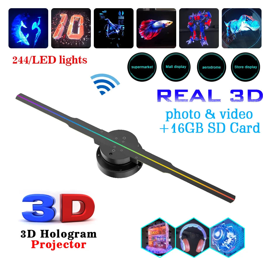 LED 3D Hologram Fan Light By Avalor